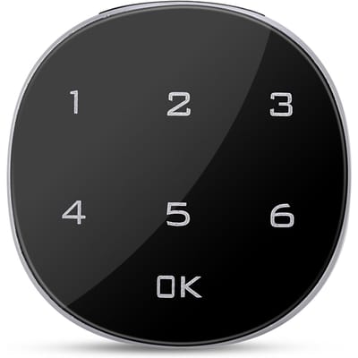 Serrure numérique électronique à code avec écran tactile pour armoire, boîte aux lettres, classeur, sauna, tiroir black