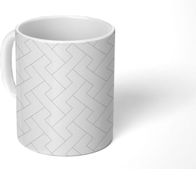 Mok - Koffiemok - Grafisch - Patroon - Modern - Fijnstijl - Mokken - 350 ML - Beker - Koffiemokken - Theemok