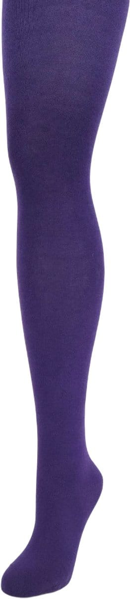 Bonnie Doon Biologisch Katoenen Maillot Dames Paars maat 36/38 S - Uitstekende pasvorm - Gladde Naden - OEKO-TEX gecertificeerd - Bio Cotton Tights - Duurzaam en Huidvriendelijk Bio Katoen - Paars - Purple - BP051900.331
