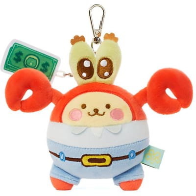 SpongeBob X Kakao Friends Petit Muzi Bébé M. Krabs Porte-clés Peluche Poupée Coréen Mignon Kawaii Souple Porte-clés
