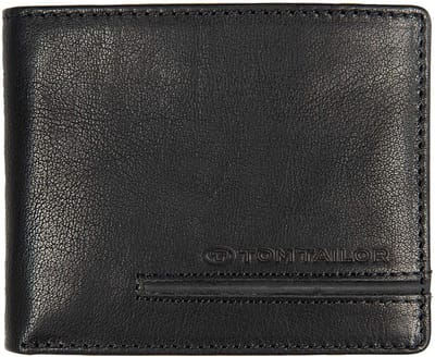 TOM TAILOR portemonnee Devon Jeans Wallet Black zwart