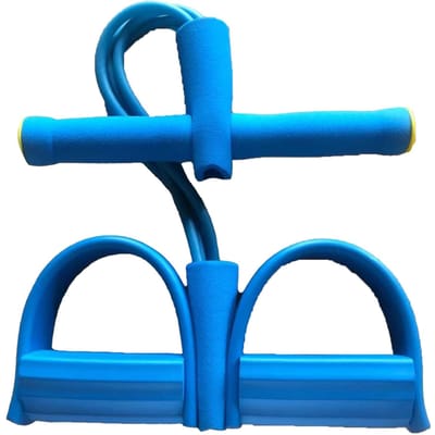 Pedaal Weerstandsband Multifunctioneel Span Touw Sit-up Trek Touw Sit-up Oefenapparatuur voor Thuis Reisgebruik Blauw blauw