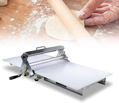 Bladerdeegmachine Tafelmodel - Deegpers Opvouwbaar - Professioneel Bakken - Verstelbare Dikte 0-25mm - Opvouwbaar Compact - Meerkleurig