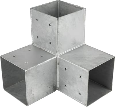 Wovar Pergola Hoekverbinding voor 12 x 12 cm palen Kubus model | Per stuk
