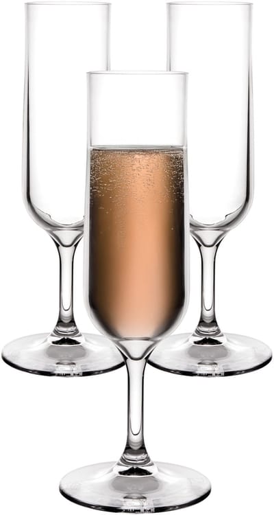 MPDrink Flute Tulp - 25x - SAN kunststof - 16 cl - onbreekbaar - herbruikbaar - champagneglazen - prosseco
