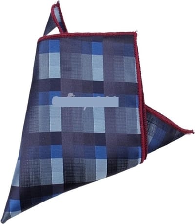 Zakdoek Heren - Borstdoek Mannen - Zakelijk Outfit - Klassiek Plaid Patroon - 24x24cm - 8 Kleuren