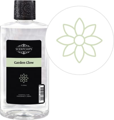Scentchips® Garden Glow - Geurolie Voor Oliebrander - Parfum Olie - Geurolie Voor Lampenolie - Geurlamp Olie - 475ml