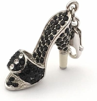 Bedelarmbandje voor vrouwen Glamour GS1-01 Zwart (4 cm)