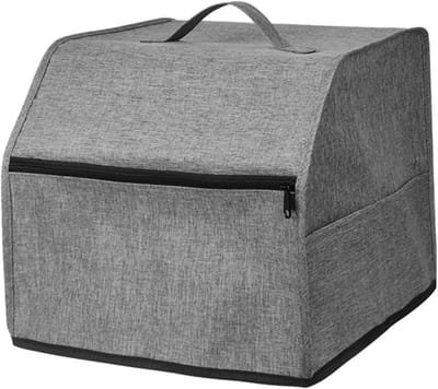 Naaimachinehoes Beschermhoes - Stofkap Machine - Netjes Opbergen - Met Opbergvakjes - 35x18x6 cm - Grijs