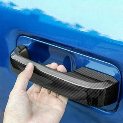 Dailygoods- Deurgarnituren 4 Stuks - Zwart/Koolstofvezel - Kunststof - Voor F * ord F150 2015-2020 - Duurzaam - Eenvoudige installatie met 3M lijm - Deurgreep