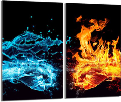 TMK ArtDeko - Beschermplaat van gehard glas - Omslag 30x52 - Olieplaatsing - Duurzaam ontwerp