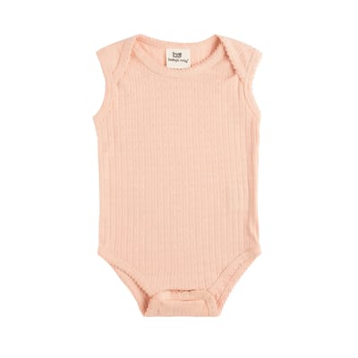 Baby's Only Rompertje Dream - Romper voor meisjes - Babybody gemaakt van 100% ecologisch katoen - Mouwloos - Peach - 68 - GOTS
