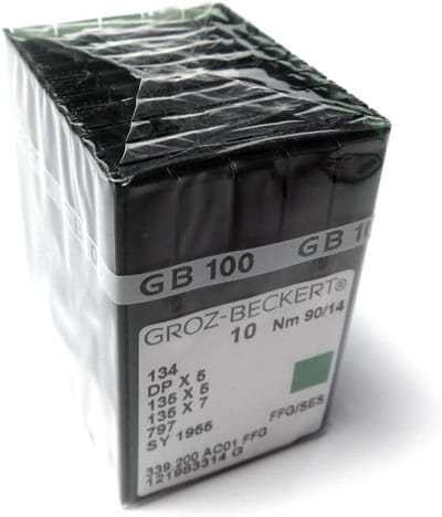 Naaimachine Naalden - Industrie Naalden - Kleding Maken - Grootverpakking 100 Stuks - 12/80 - Zilver