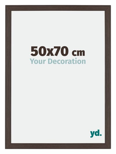 Your Decoration - Puzzellijst 50x70 cm - Eiken Donker - Puzzellijst 500-1000 stukjes - MDF Fotolijst - Mura