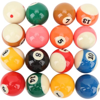 Biljartballen Poolballen Set 2.25 inch Regelmaat Maat voor Amerikaanse Stijl Pooltafel Accessoires 16