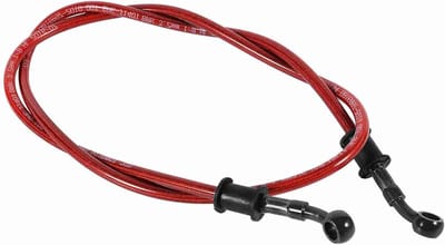 Motorfiets Remslang 50cm-120cm - Kleurige Stalen Braid Rem- en Koppeling Slang voor Remolie (600mm Rood)