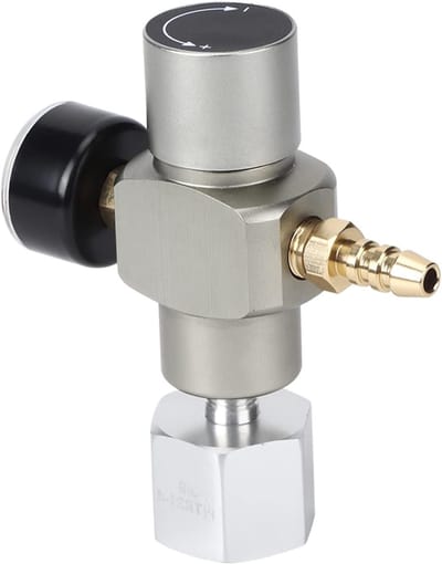 2-in-1 Mini CO2 Gas Controller en Soda Drukmeter met Adapter 3/8 Inch naar TR21.4 voor Precisie en Gebruiksgemak