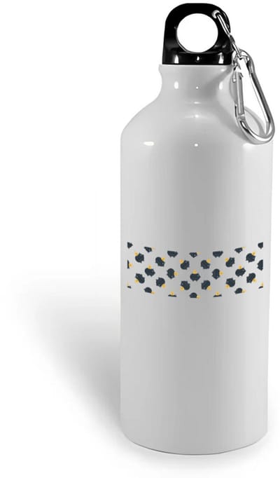 Hacebo® - Zwarte piggy banks waterfles - Varken - iemand die van geld houdt - cadeau voor iemand die houdt van geld - verjaardagscadeau - gift - geschenk - water fles - 400ML