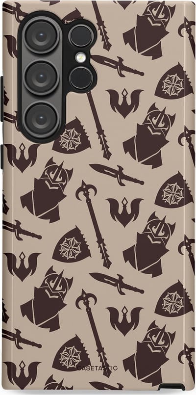 Casetastic Hoesje Geschikt voor Samsung S23 Ultra - Stijlvolle Beschermende Duo-layer Case - Eeuwige paladin