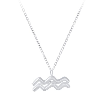 zilveren sterrenbeeld ketting waterman | zodiac sign aquarius ketting dames | Zilverana | sieraden vrouw | Sterling 925 Silver