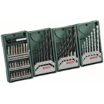Bosch Accessories X-Line 2607017071 Boor- en bitassortiment 46-delig Metaal, Steen, Beton, Hout, Metselwerk 2 mm, 3 mm, 4 mm, 5 mm, 5.5 mm, 6 mm, 7