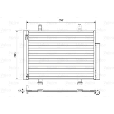 Condensator, airconditioning VALEO 814418