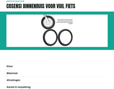 Dailygoods- Binnenbuis Schokabsorberend - 2,50-18 - Rubber - Vervanging - 2 Stuks - Explosiebestendig - Buitenband