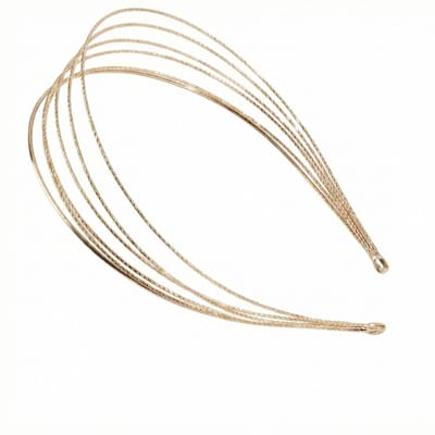 Goudkleurige metalen haarband dames – elegante multi-streng haarband – verfijnd haaraccessoire voor feest, bruiloft of dagelijks gebruik