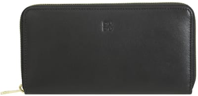 DuDu Mauritius Portemonnee Leder 19 cm - Unisex - Horizontaal - black pop