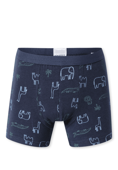 Shorts, set van 7, met streepjes, safaridieren, meerkleurig - 95/5 92