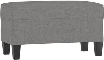Bankje Stof Donkergrijs 70x35x41cm Woonkamer