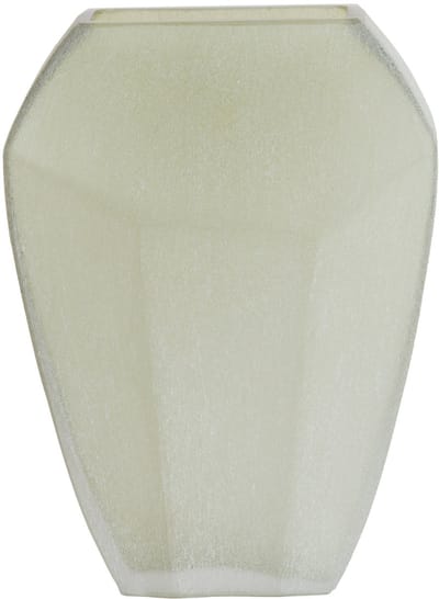 Light & Living VIONNA vaas van glas olijf groen 25x12.5x33.5 cm