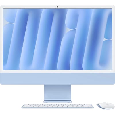 Apple iMac 2024 M4 10-core CPU, 10-core GPU, 16GB ram, 256GB opslag, Qwerty NL, Blauw