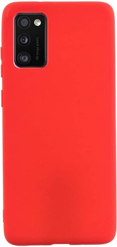 HB Hoesje Geschikt voor Samsung Galaxy A41 - Rood - Siliconen Back Cover