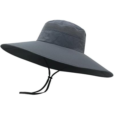 Sneldrogende Oversized Bucket Hoed Pet Voor Mannen Grote Hoofd Buiten Vissen Zon Hoed Grote Maat Boonie Hoed Panama 55-59Cm 60-63Cm XXL 60-63cm gray