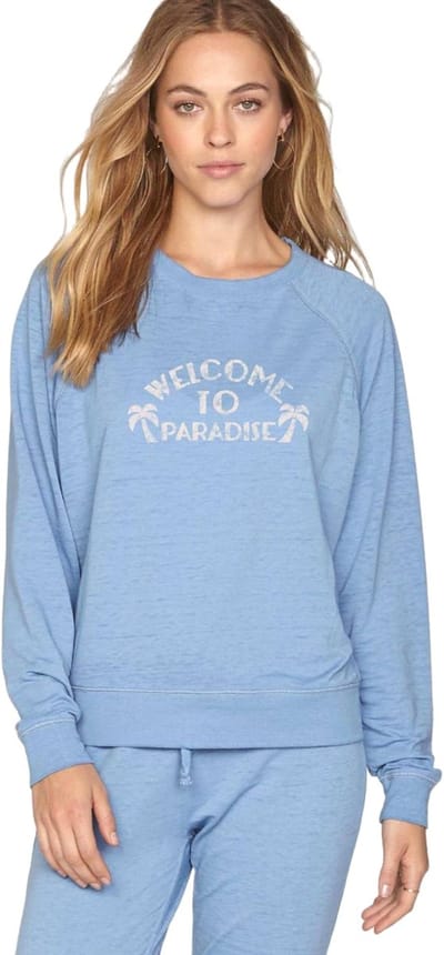 Pullover Sweater - Fleece Trui - Casual Vrije Tijd - Burn-out Stijl - Maat M - Blauw