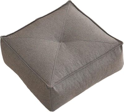 Zitkussen - Vloerkussen Meditatiekussen - Comfortabel Zitten - Ademend Materiaal - 40x40x15 cm - Donkergrijs