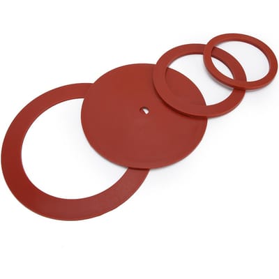 4 stuks Gietmachine Pakking Rubber Pakking Sieraden Maken Gereedschap Accessoire brown