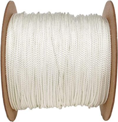 Nylon Touw - Sterk Koord - Kamperen Varen - UV- en Rotbestendig - 1/8 x 1000 voet - Wit