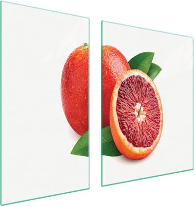 TMK ArtDeko - Glasplaat Bescherming - Grapefruit - 90x52 cm - Snijplank