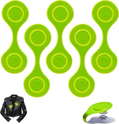 Set van 5 Magnetische Reflectoren Hangers - Veiligheid, Reflectieclips voor Schooltassen, Kleding en Huisdieren