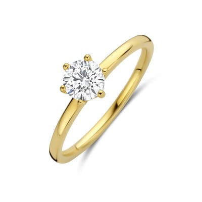 14K Geelgouden Ring Lab Grown Diamant 0.50ct F VS – 4035442