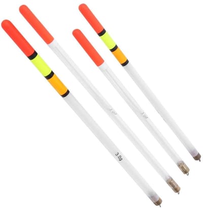 Dailygoods- Visdobbers 10 Stuks - Drijvende Vlotters - Oranje Fluorescerend - Zoutwater/Z zoetwater - Lichtgewicht Ontwerp - Versterkte Interface