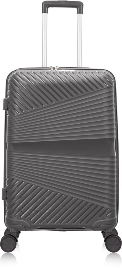 Mallorca Reiskoffer M - 65L - 66x43x24 cm - Lichtgewicht Harde Koffer - Met Ingebouwd TSA Slot - Voor Vliegtuig en Vakanties - Donker grijs