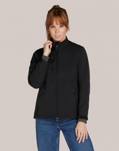 SG Softshell-F Jas Dames Zwart XL