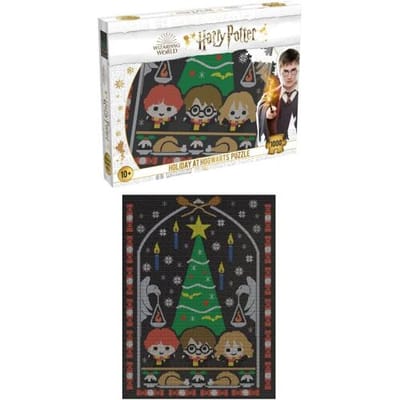 Winning Moves Harry Potter - Jigsaw Puzzle - Christmas Jumper #1 Holiday at Hogwarts 1000 stukjes