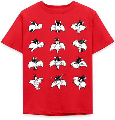 Looney Tunes Sylvester Facial Expressions T-Shirt Kinderen