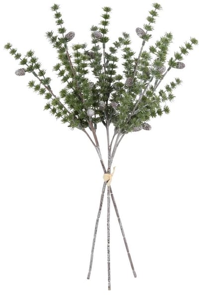Kunsttak bundel Larix groen 45x26x13cm