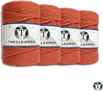 Macramé Koord | Bundelkorting | 800 meter | Rust | 100% Katoen | Macramé | Macramé Touw | 3mm | Triple Twist | Plantenhanger | Dromenvanger | Wandkleed | Weven | Knopen | Breien | Haken | DIY | TheOldOmen |