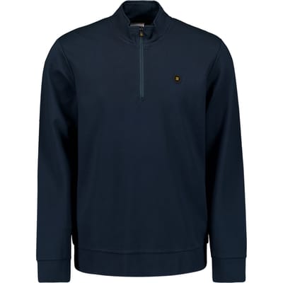 No Excess Sweater Half Zipper Deep Blue Size: S | Sweaters Outlet | Heren | Blauw